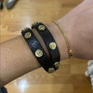 Tory Burch Leather Wrap Bracelet